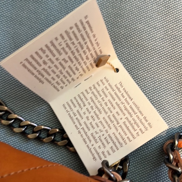 PRATESI Quilted Leather Chain Crossbody Handbag Purse MADE IN ITALY *NWT* - Picture 13 of 13